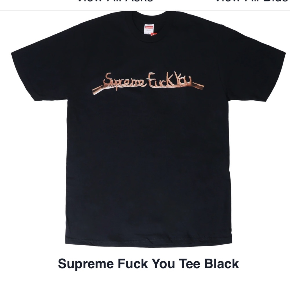 Supreme “fuck you” T-Shirt